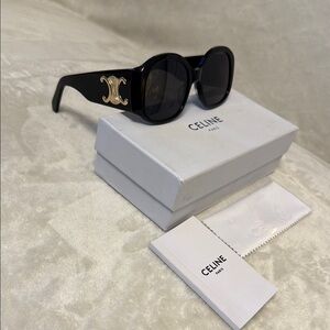 ❌SOLD❌Celine Black Sunglasses with Gold Accents